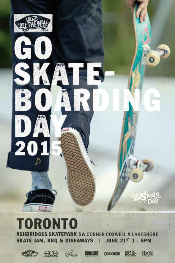 Go Skateboarding Day. Toronto. 2015