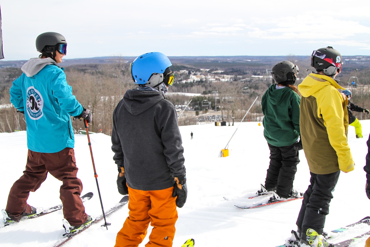 Learn to Ski At Evolve Camps