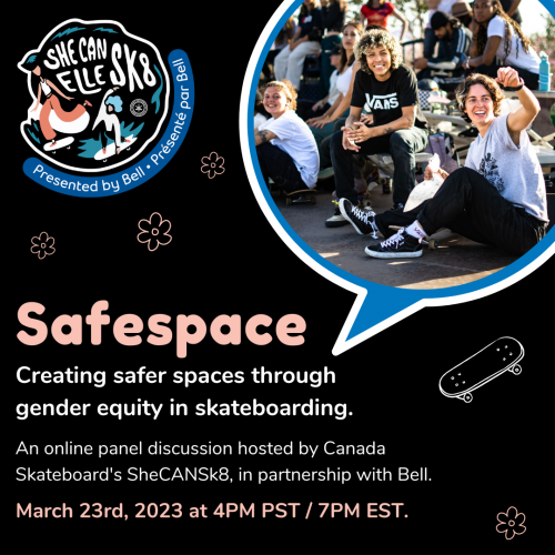 SheCANSk8 is Hosting Safespace Online Panel Discussion